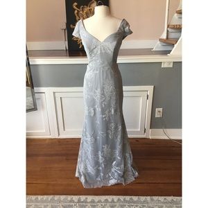 Hayley Paige Occasions 5761 size 14 silver/pewter